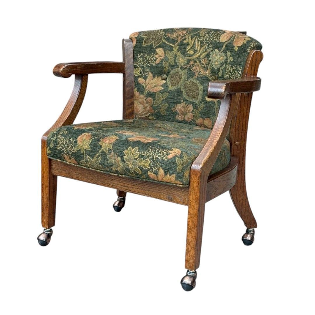 三越家具 ブルージュ 花柄 アームチェア キャスター付き - メルカリ