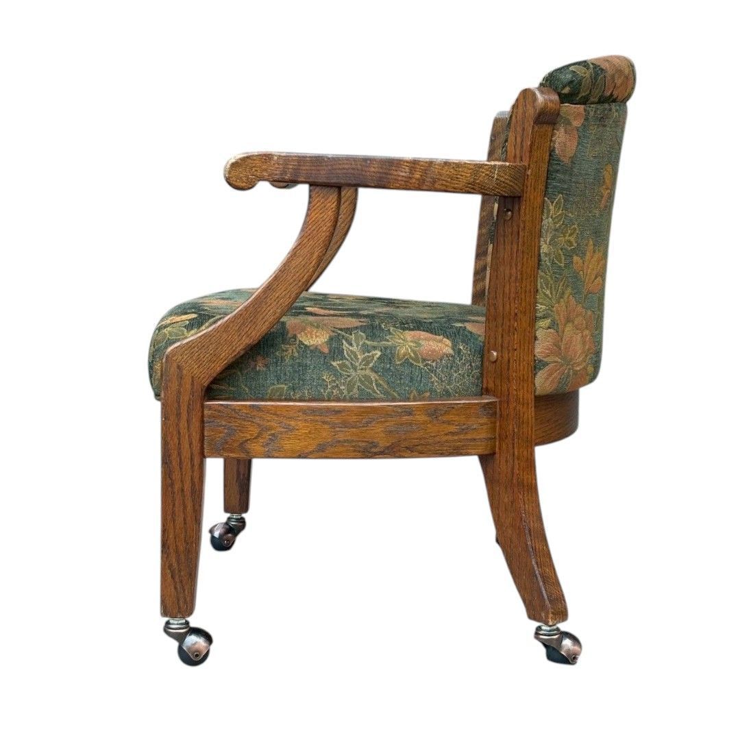 三越家具 ブルージュ 花柄 アームチェア キャスター付き - メルカリ