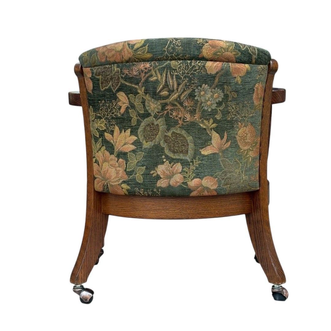 三越家具 ブルージュ 花柄 アームチェア キャスター付き - メルカリ