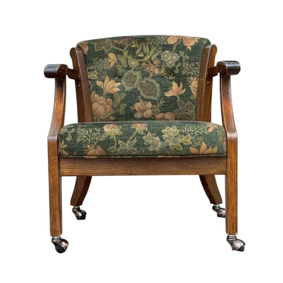 8.5万円 三越家具 カントリーハウス アームチェア HD-2119 GR 美品 8.5