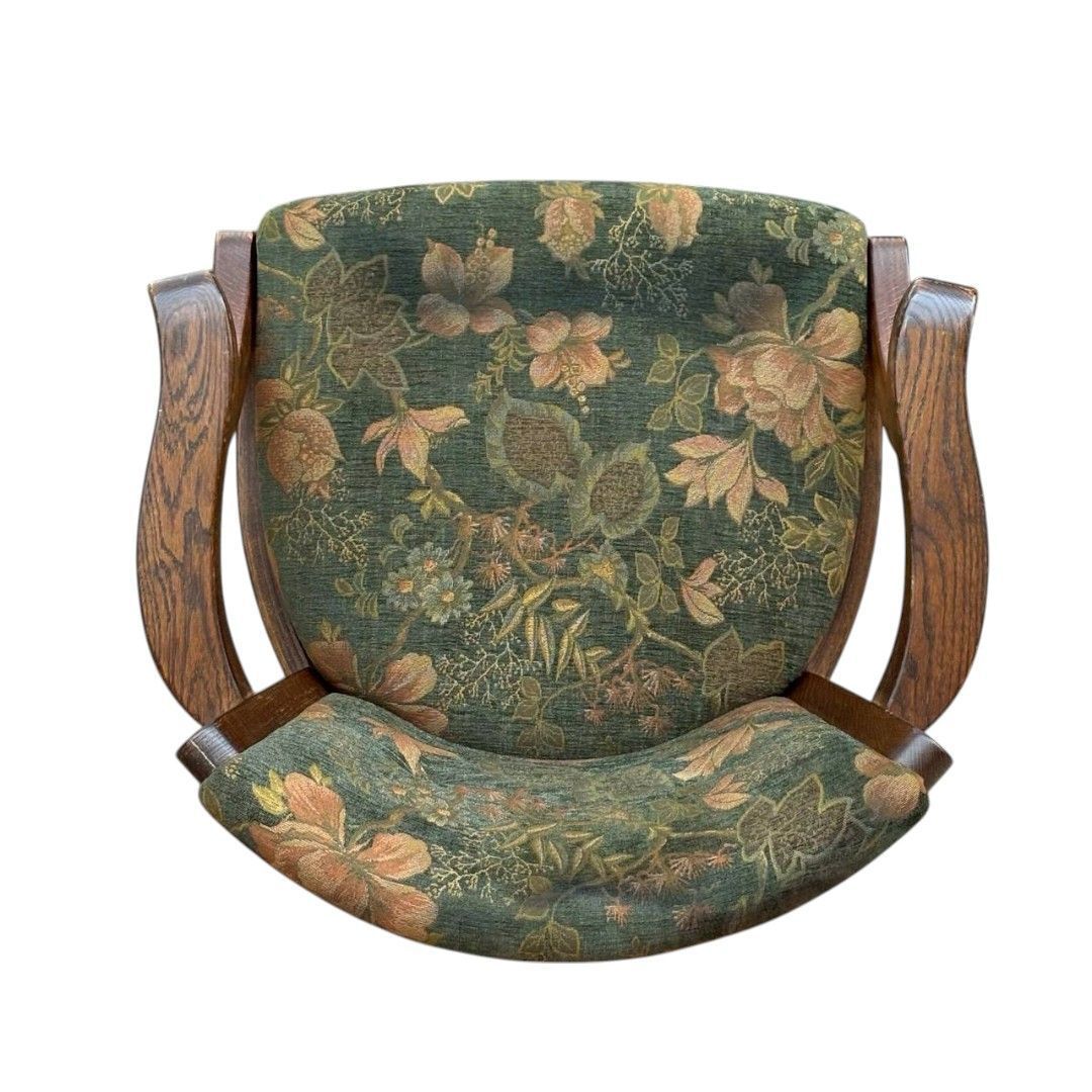 三越家具 ブルージュ アームチェア キャスター付 花柄 - メルカリ