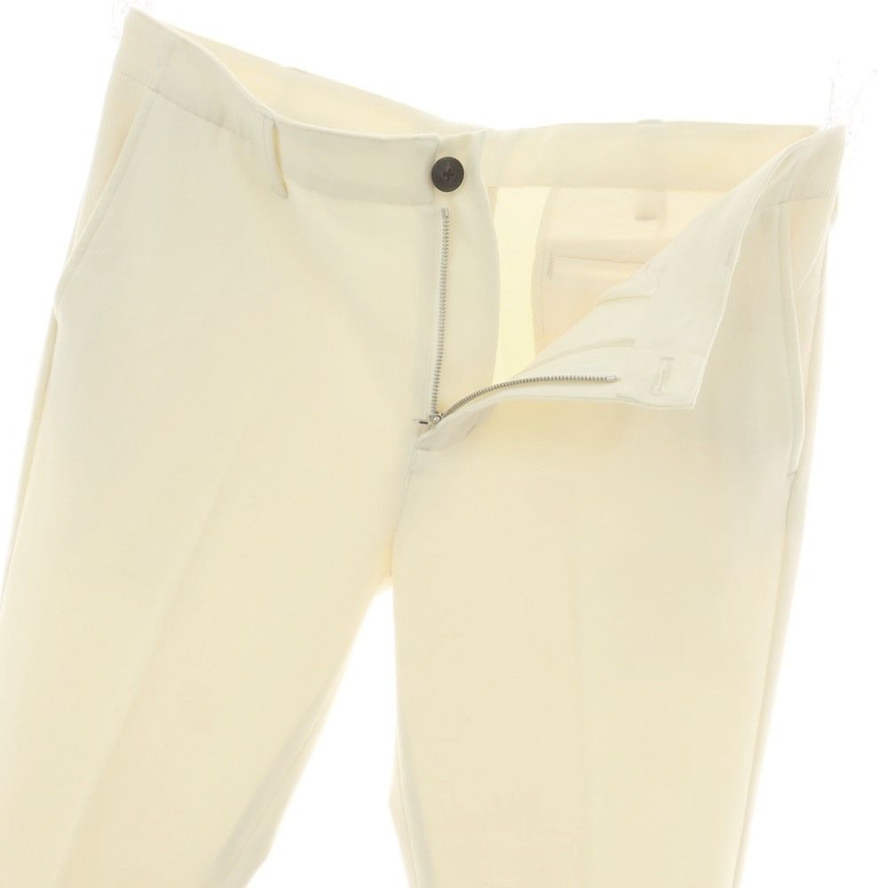 ウノピュウノウグァーレトレ 1piu1uguale3 ストレッチ ポリエステルレーヨン カジュアルスラックスパンツ クリーム サイズ6 メンズ