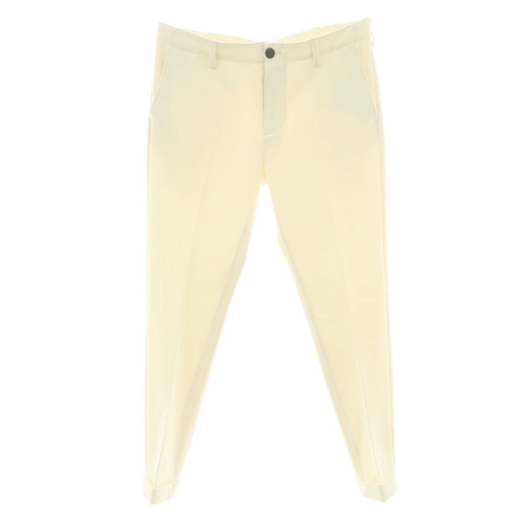 ウノピュウノウグァーレトレ 1piu1uguale3 ストレッチ ポリエステルレーヨン カジュアルスラックスパンツ クリーム サイズ6 メンズ