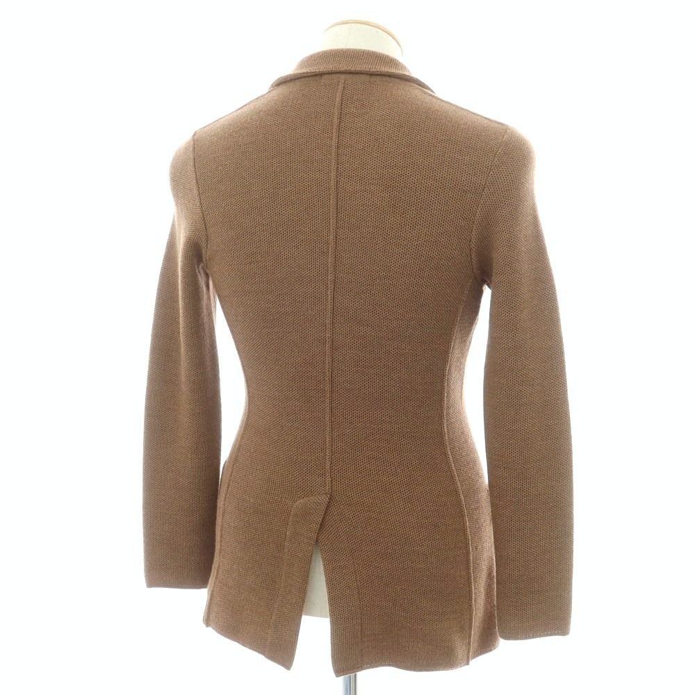 中古】ラルディーニ LARDINI ウール 2つボタン ニットジャケット