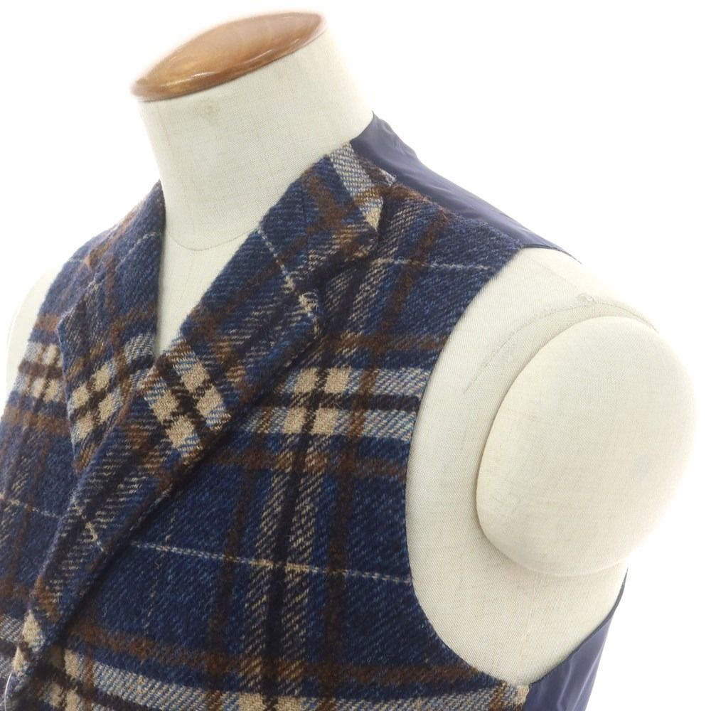 【TAGLIATORE】タリアトーレ チェック ジレ 中古】タリアトーレ TAGLIATORE ウール チェック カジュアル系ジレ