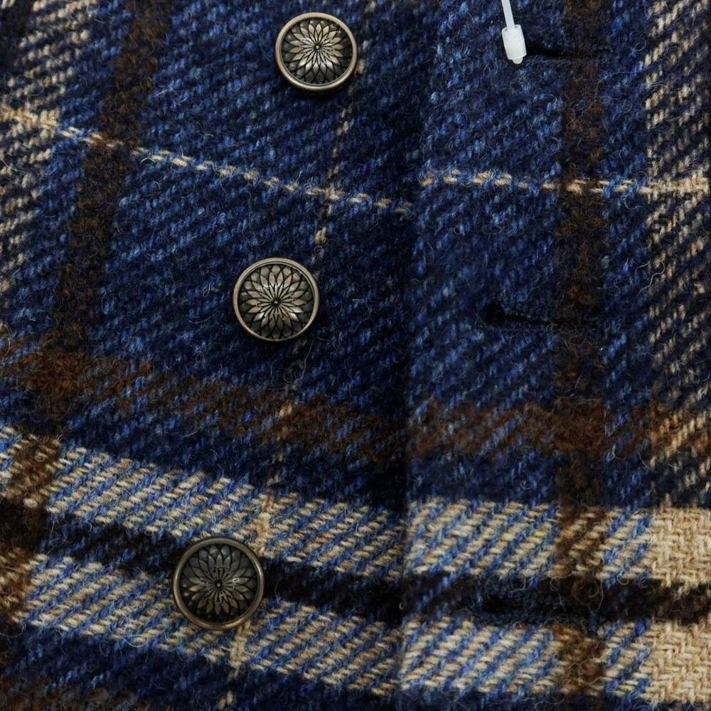 美品 2点セット◆タリアトーレ イタリア製 チェック柄 ビジネスジャケッ＆ジレ 中古】タリアトーレ TAGLIATORE ウール チェック カジュアル系ジレ