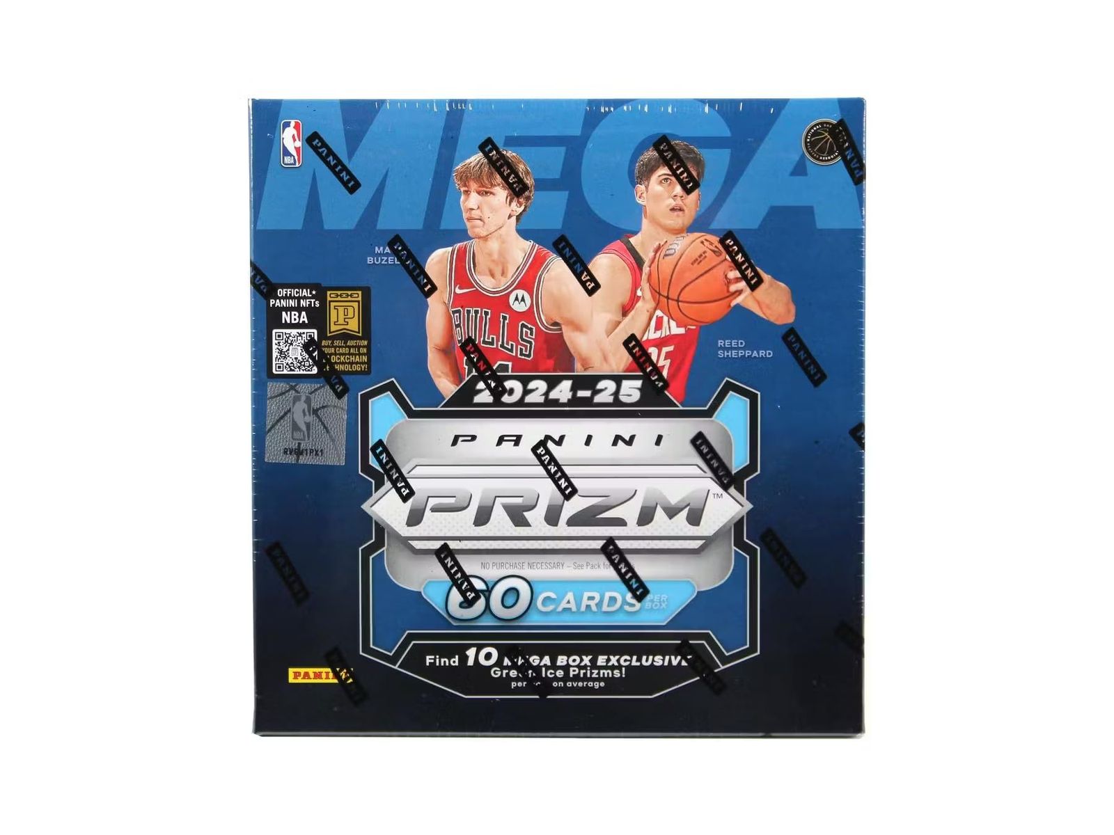 2025-25 Panini NBA プリズム バスケットボール トレーディングカード 6パック ホビー メガボックス 1箱あたり10個のグリーンアイスプリズム!