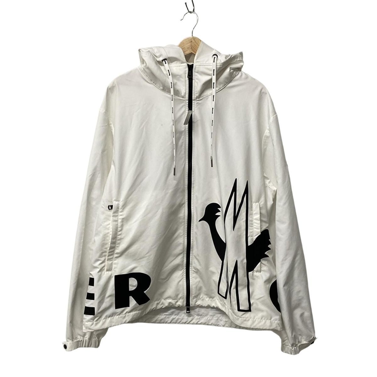 MONCLER モンクレール ブルゾン サイズ6 MYTHOS F10911A71500 白×黒 長袖 ウインドブレーカー