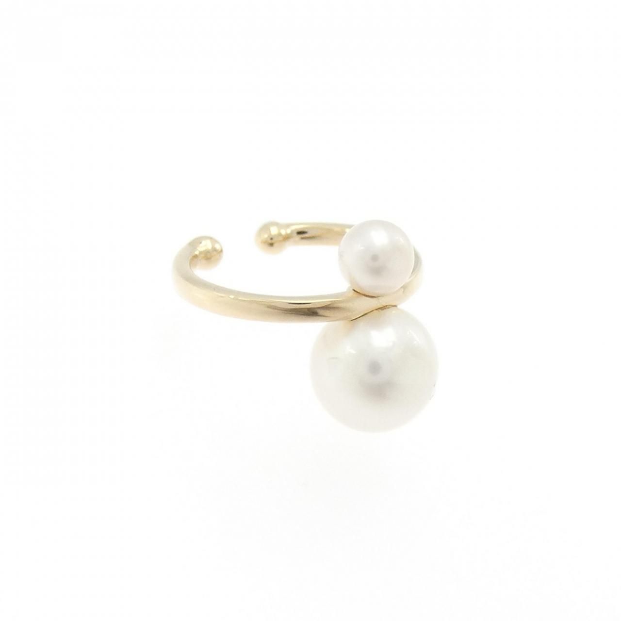 ヒロタカ ダブルパール イヤーカフ 片耳