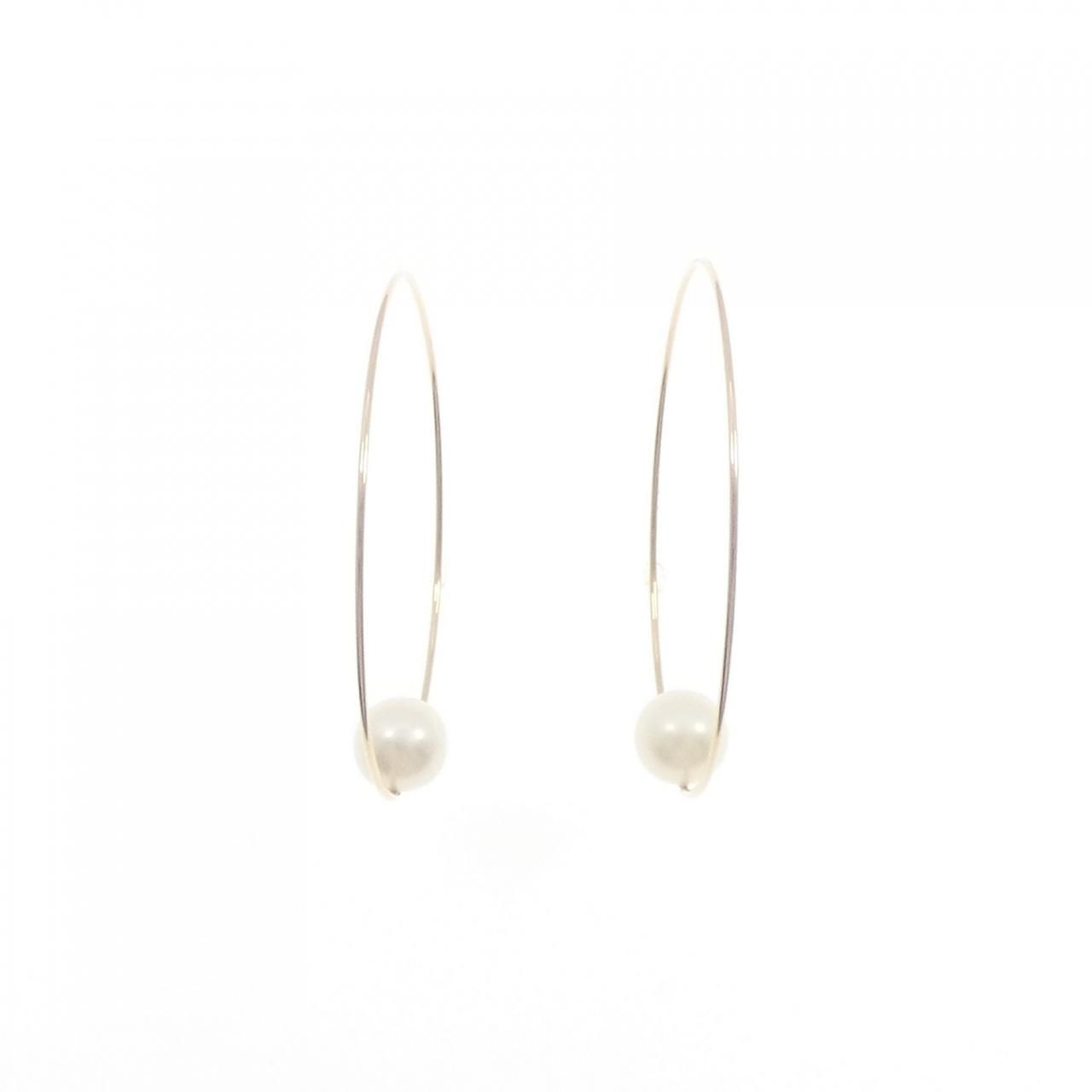 ココシュニック 淡水パール ピアス 8 mm