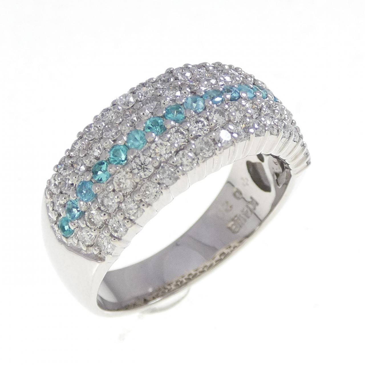 K14WG トルマリン リング 0.20CT