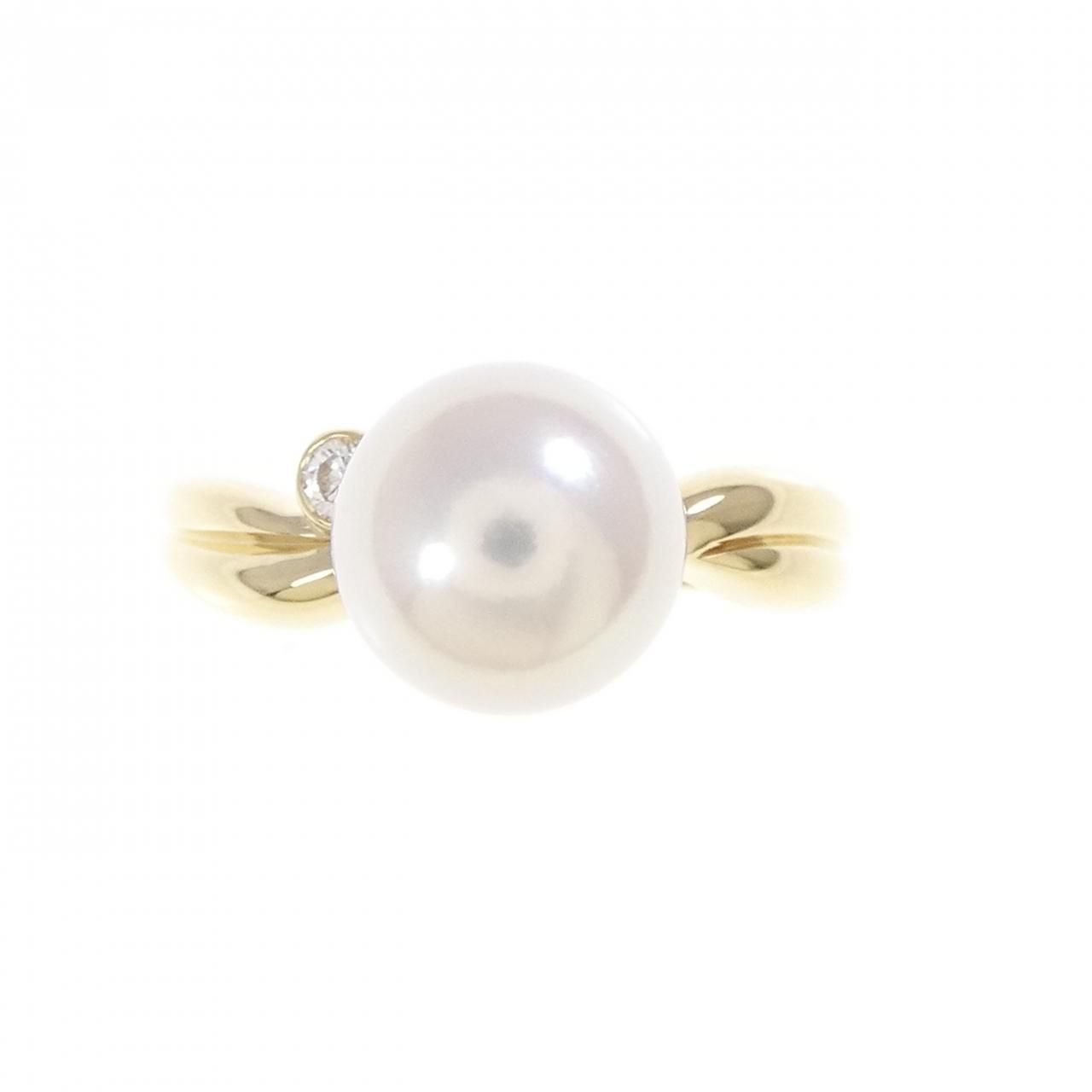 K 18 YG アコヤパール リング 7.9 mm