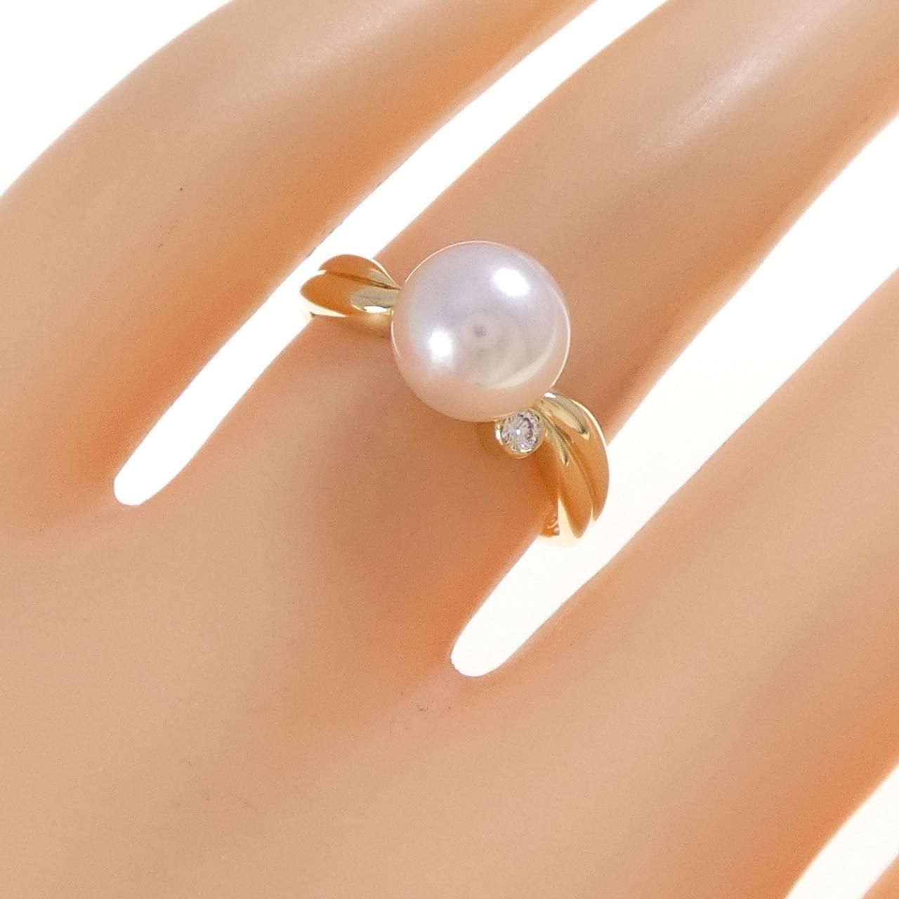  K 18 YG アコヤパール リング 7.9 mm リング 指輪 アクセサリー