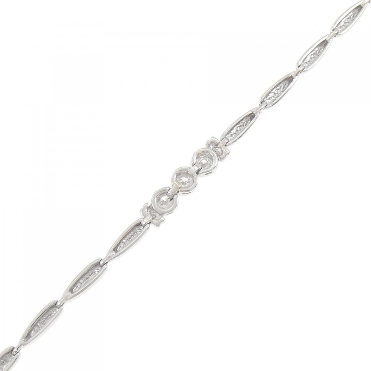 PT 850 スリーストーン ダイヤモンド ブレスレット 0.12 CT