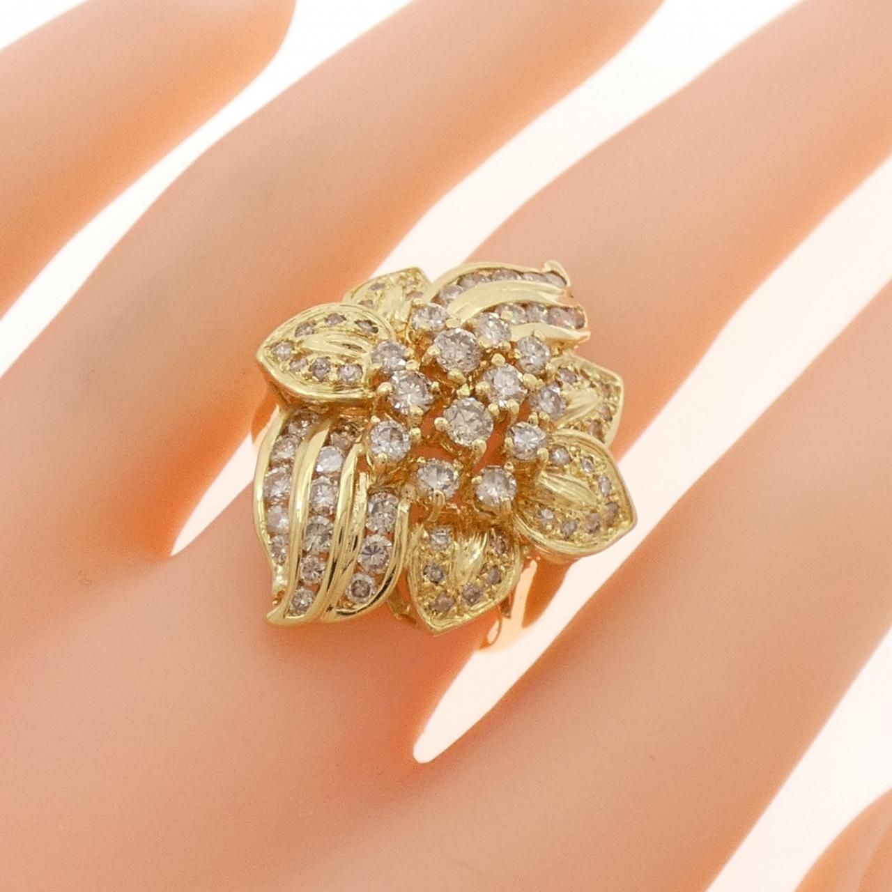  K 18 YG ダイヤモンド リング 1.83 CT リング 指輪 アクセサリー