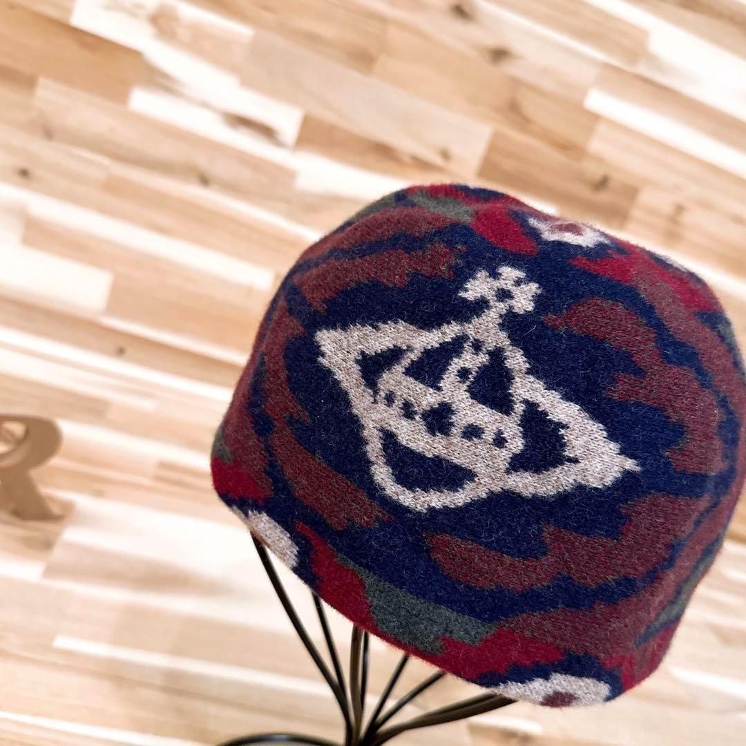 ヴィヴィアンウエストウッド オーブ アイコン ウール ニット バスクベレー帽