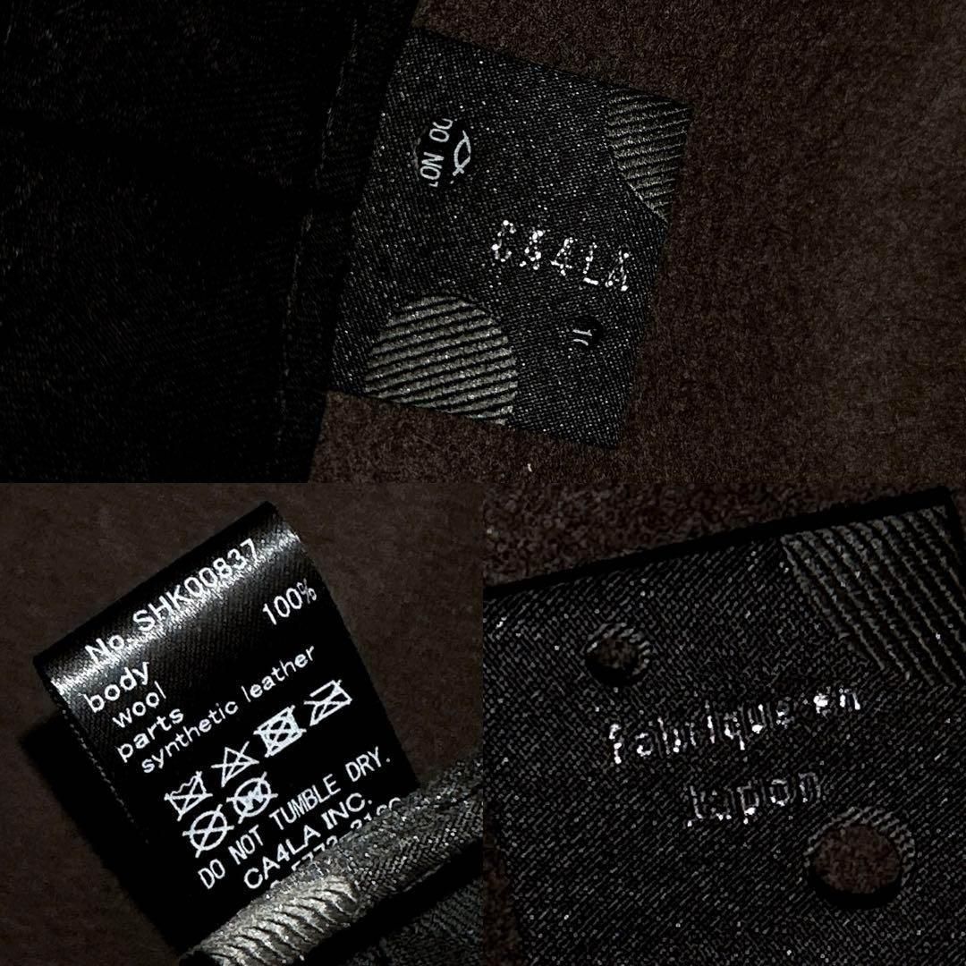 おしゃれな カシラ アシンメトリー サイド スリット ウール ハット 秋冬 グレージュ×黒 当店最大級の品揃え！