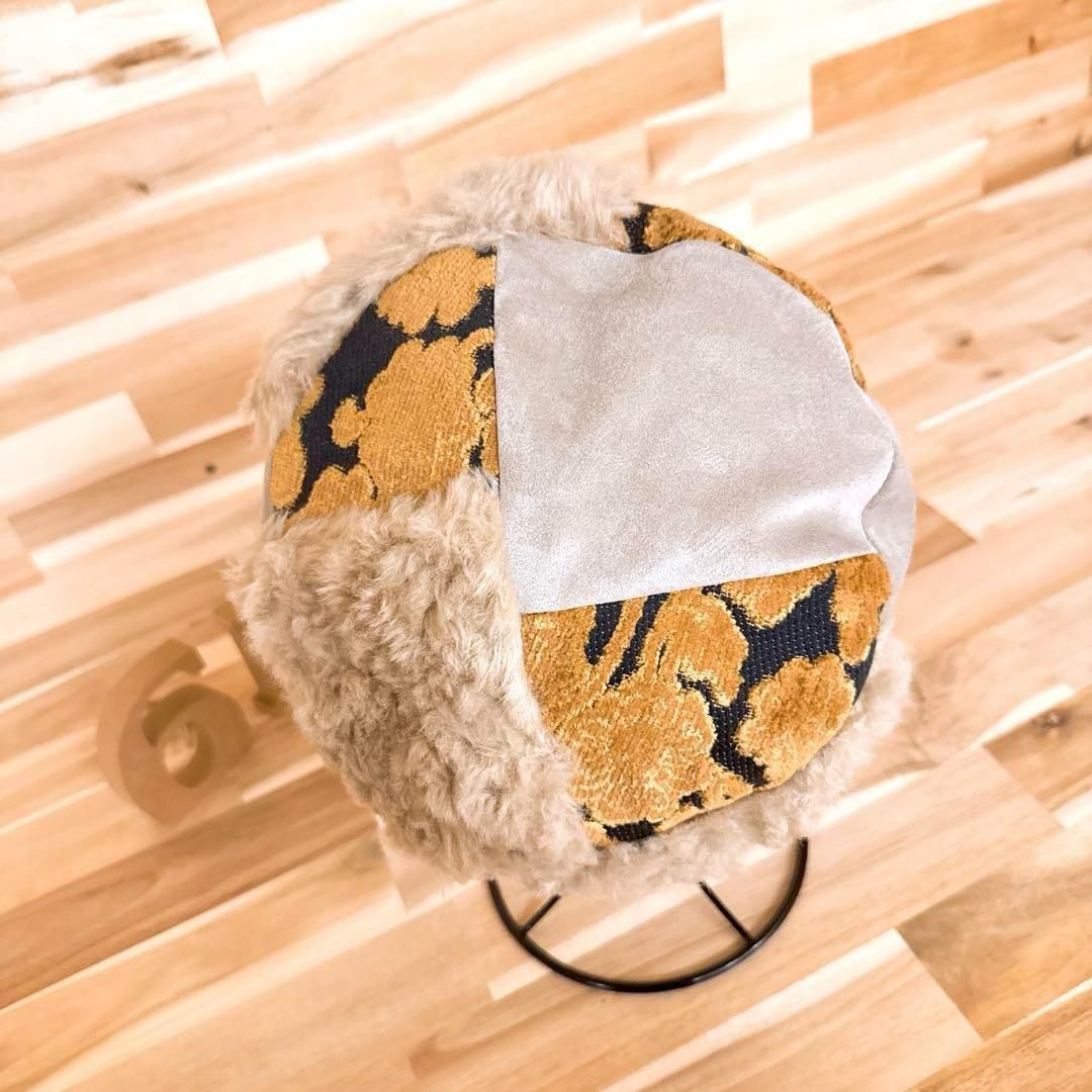 ベレー帽ファー