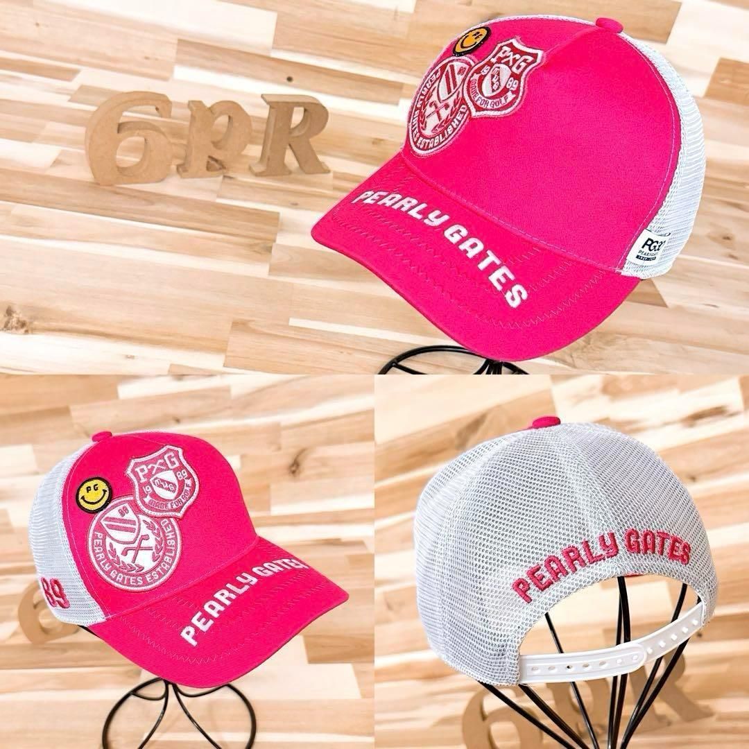 パーリーゲイツ】30周年記念 ワッペン ゴルフ メッシュ キャップ