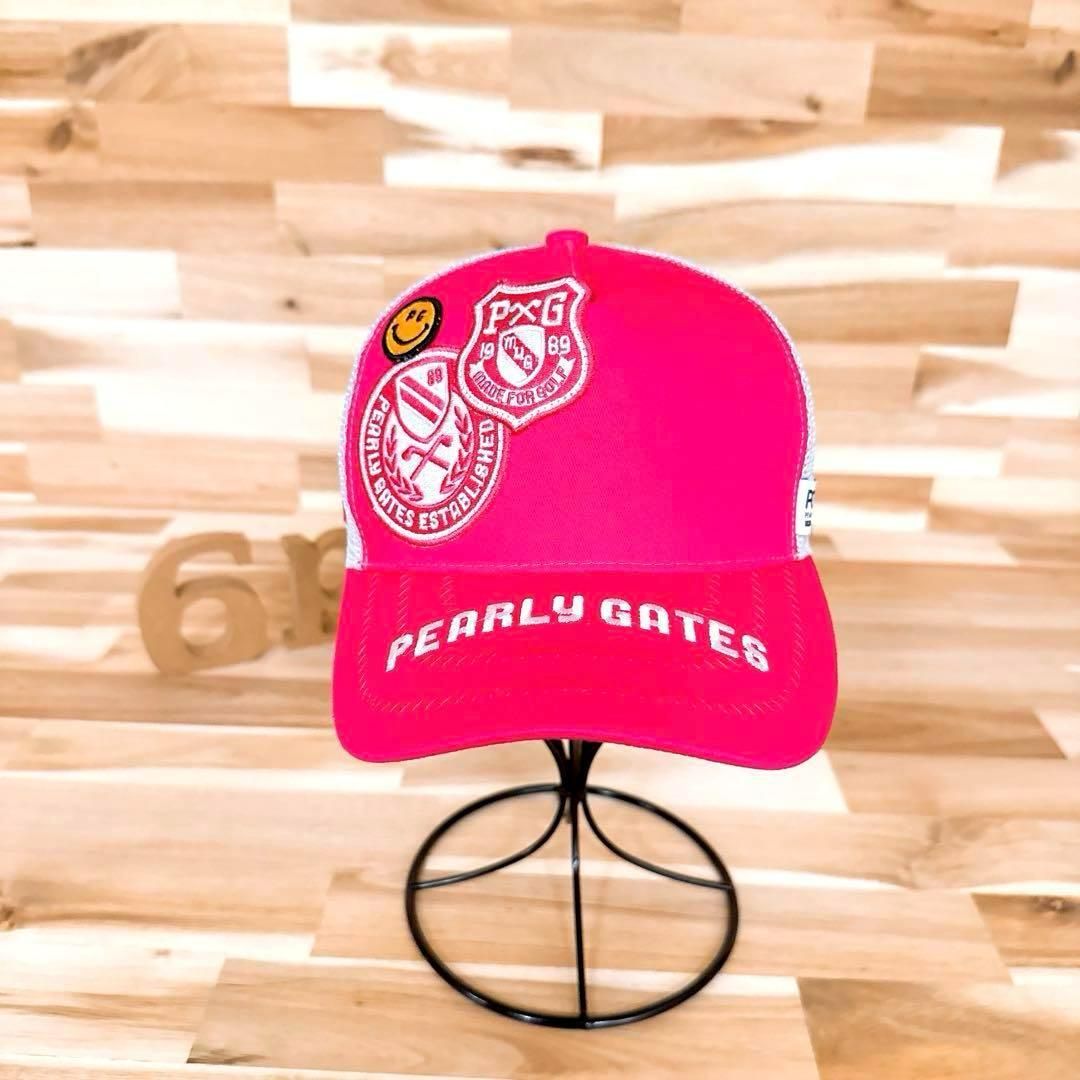 パーリーゲイツ】30周年記念 ワッペン ゴルフ メッシュ キャップ