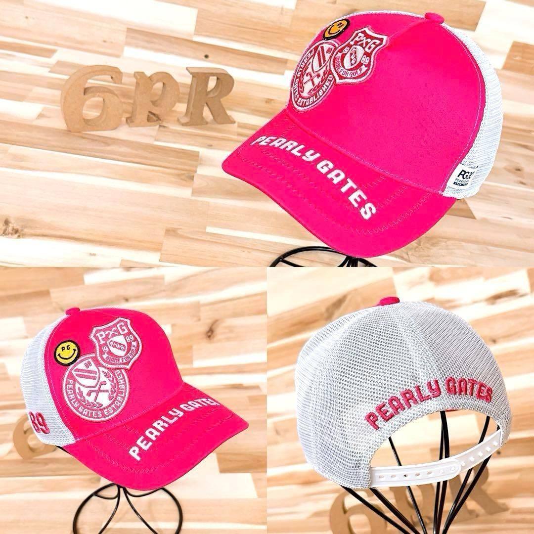 パーリーゲイツ】30周年記念 ワッペン ゴルフ メッシュ キャップ