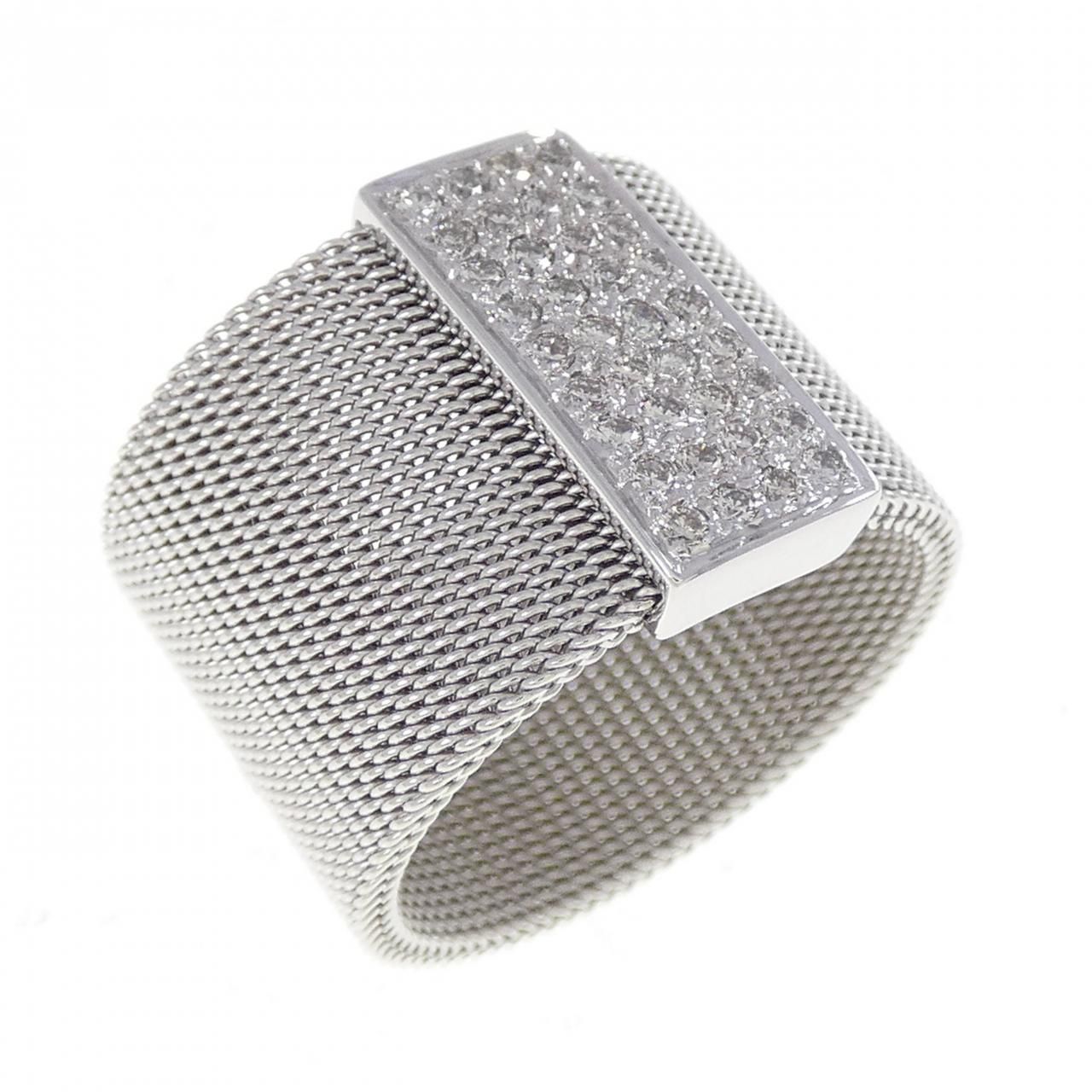 K18WG ダイヤモンド リング 0.37CT