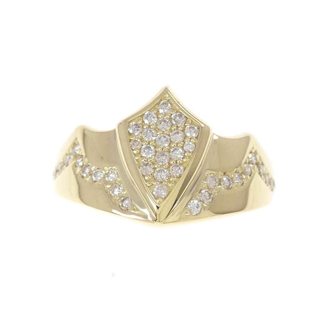 K 18 YG ダイヤモンド リング 0.40 CT