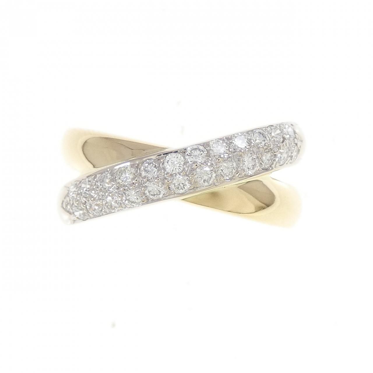 750 YG WG ダイヤモンド リング