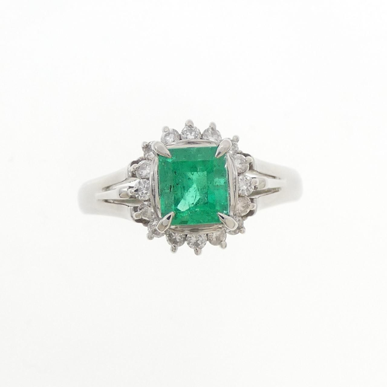 PT 900 エメラルド リング 0.78 CT