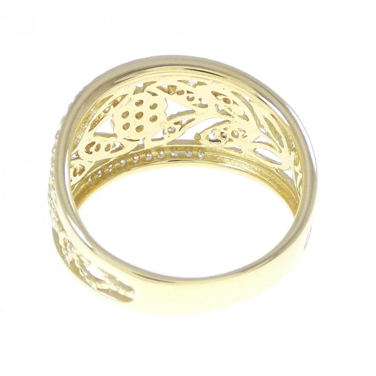  K 18 YG ダイヤモンド リング 0.33 CT リング 指輪 アクセサリー