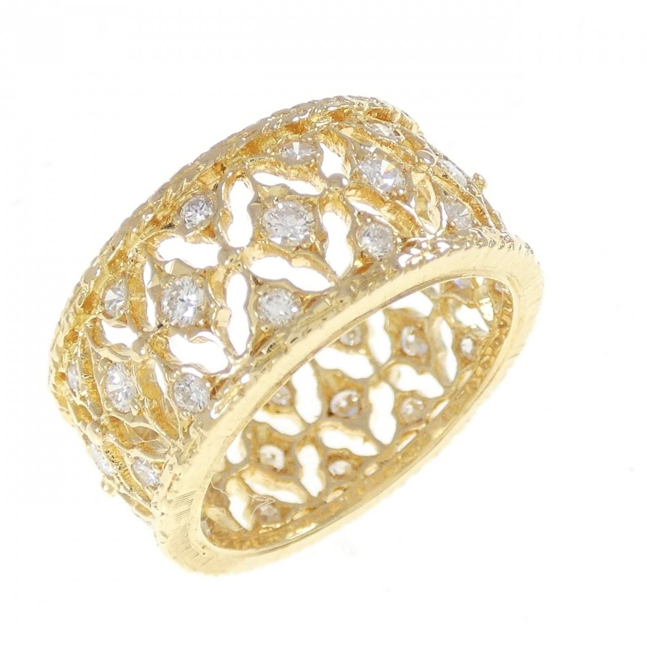 K18YG ダイヤモンド リング 0.774CT