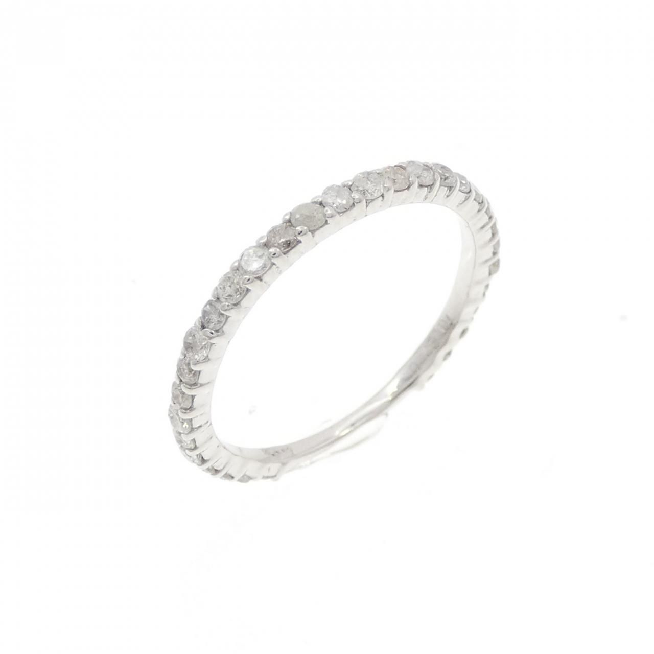 K18WG ダイヤモンド ピンキー リング 0.30CT