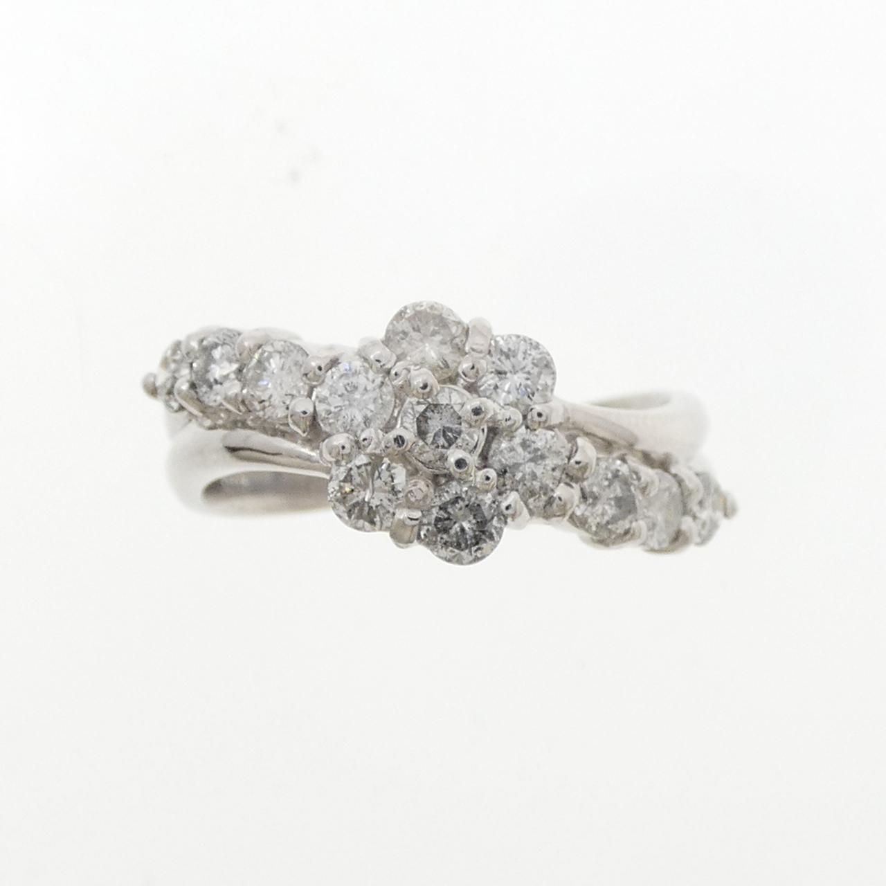 PT 900 フラワー ダイヤモンド リング 1.00 CT