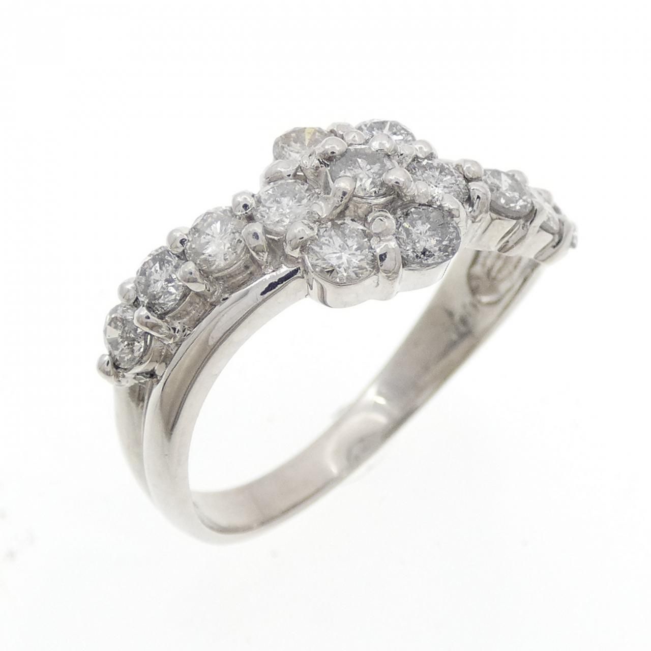 PT900 フラワー ダイヤモンド リング 1.00CT
