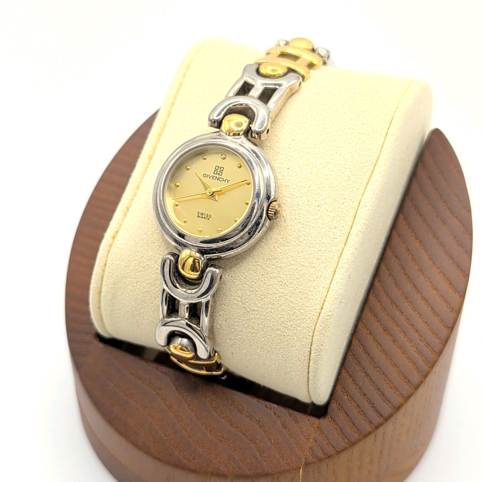 GIVENCHY Watch quartz Gold Silver Combi Y2K 00S Vintage Working