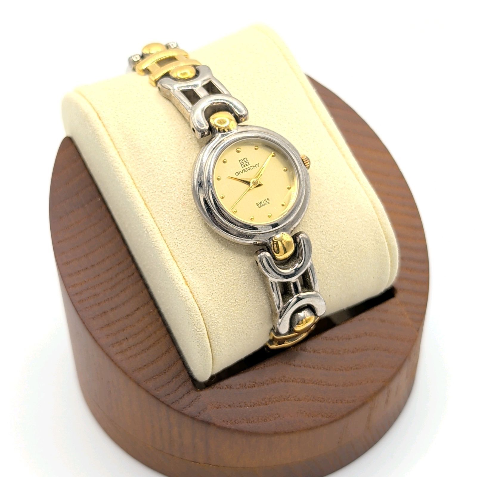 GIVENCHY Watch quartz Gold Silver Combi Y2K 00S Vintage Working