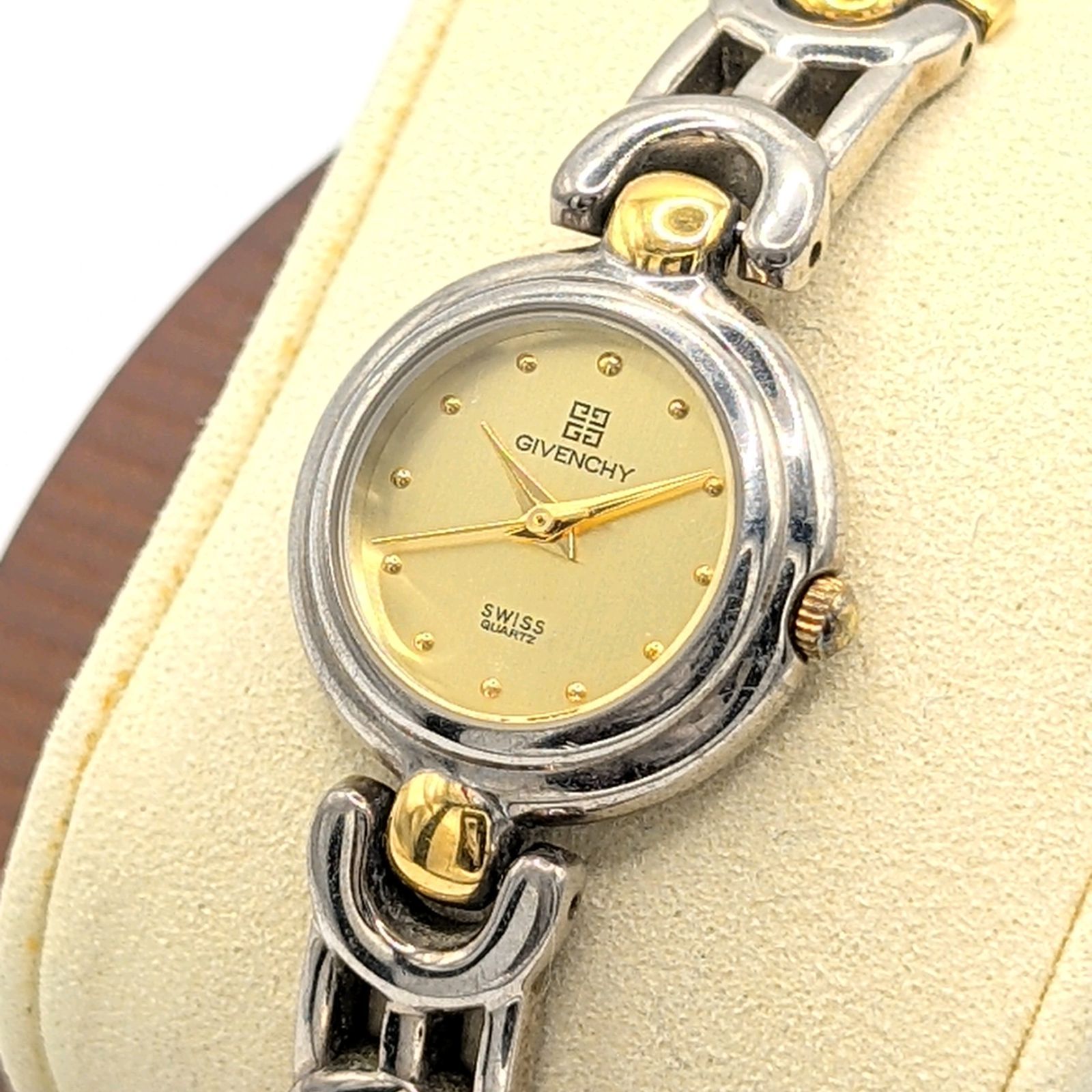 GIVENCHY Watch quartz Gold Silver Combi Y2K 00S Vintage Working