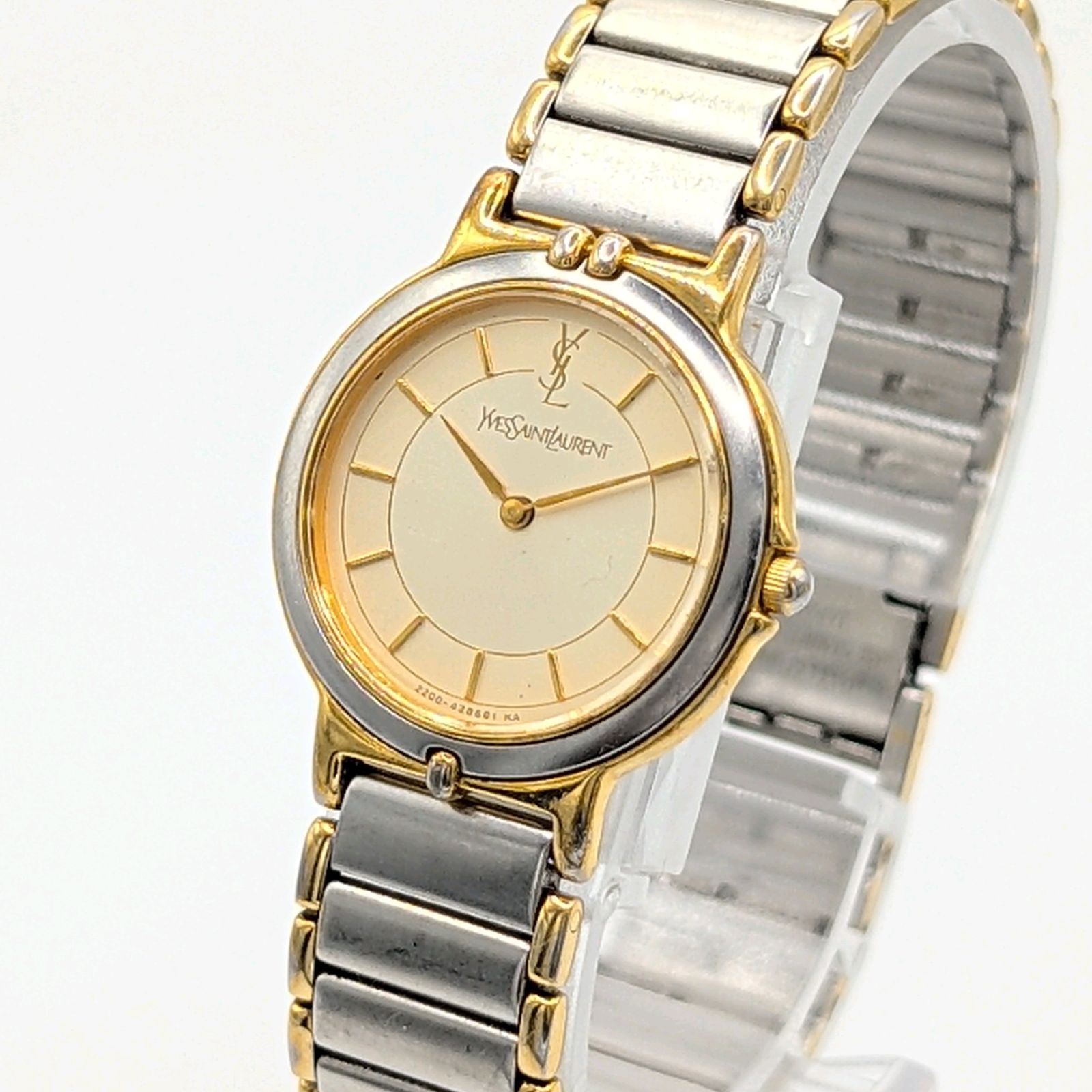 Yves Saint Laurent 2200-228481 Watch quartz Gold Silver Combi Y2K