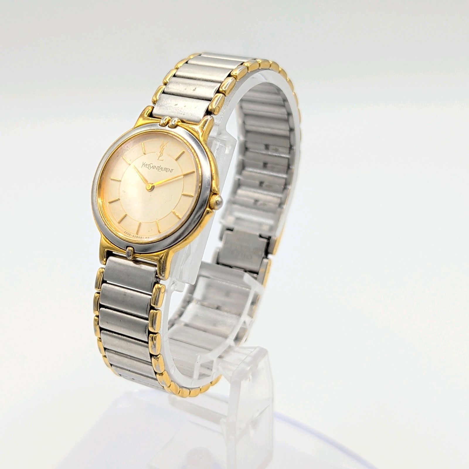 Yves Saint Laurent 2200-228481 Watch quartz Gold Silver Combi Y2K