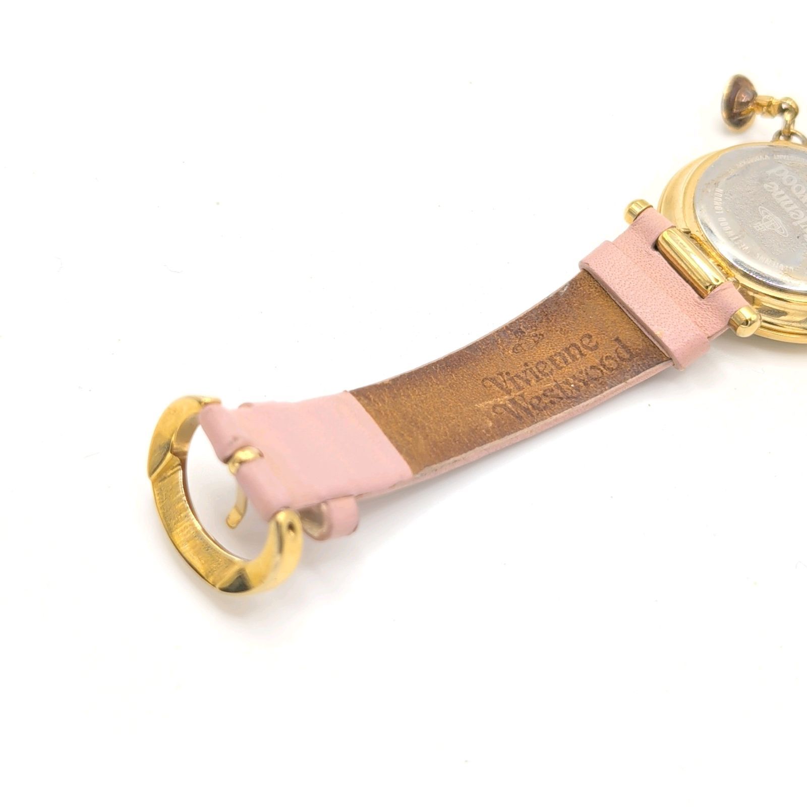 Vivienne Westwood Watch Ladies Quartz Round Gold Pink dial Y2K 00S 