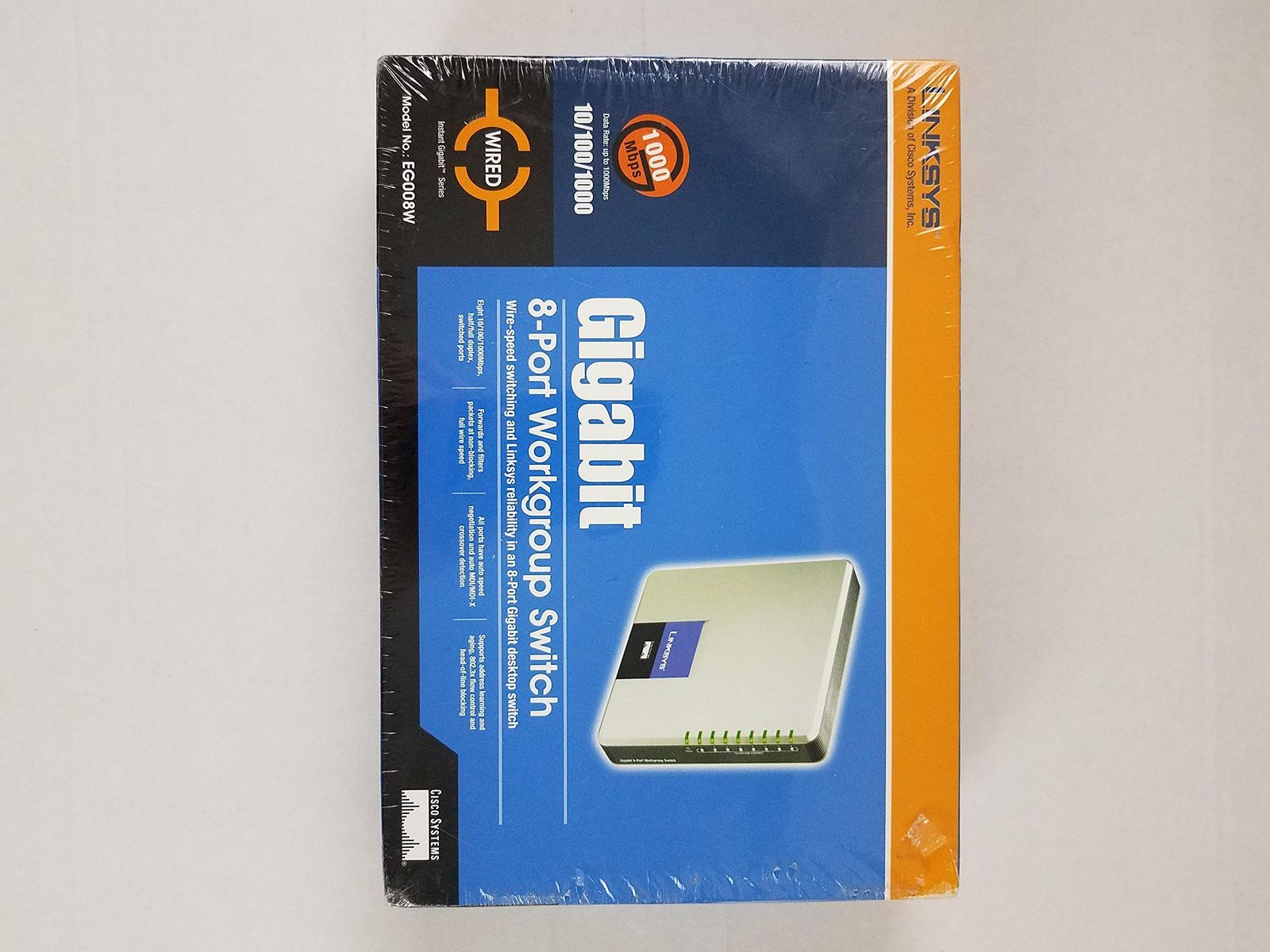 Cisco Linksys EG 008 W Gigabit 8 Port Workgroup Switch by 並行輸入品