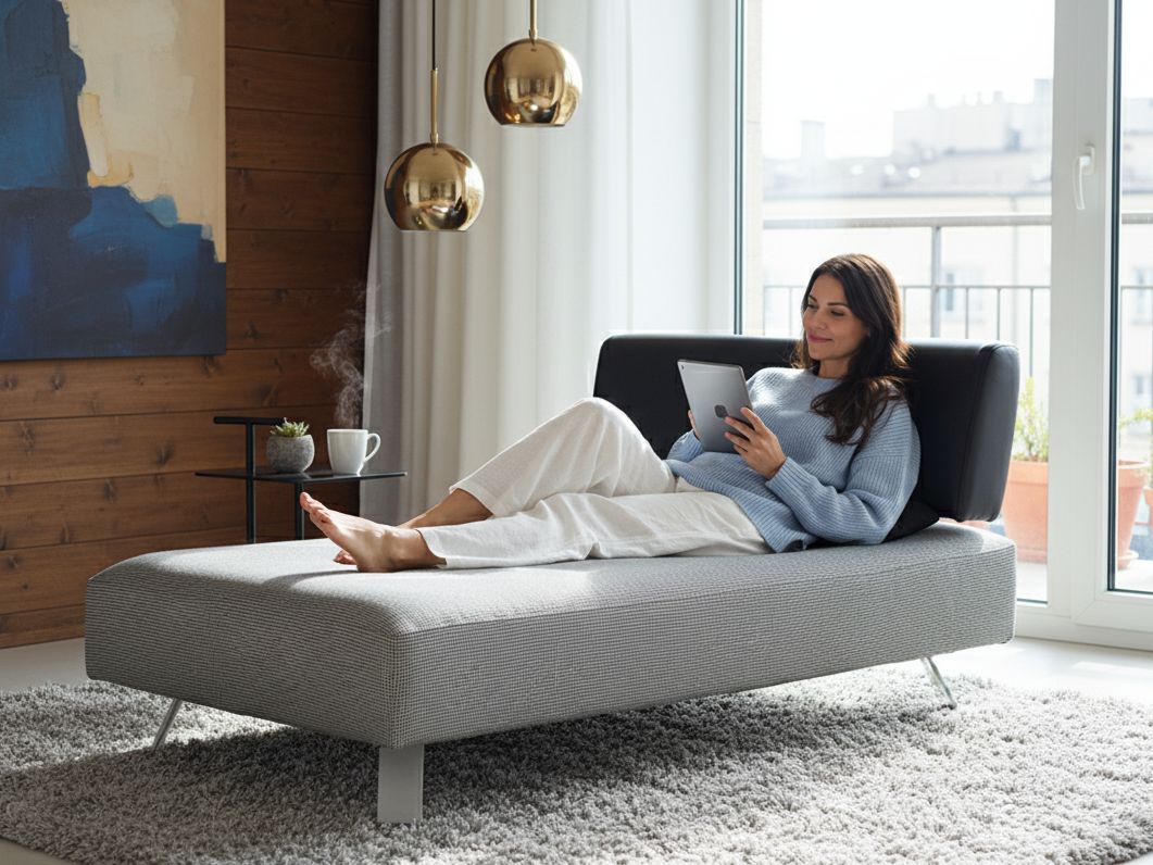 ソファ デイベッド 生地は背 座張替え済み メーカー不明 ミース ファン デル ローエのバルセロナデイベッドや ル コルビュジエのLC 4シェーズロングなどの類似 在庫No.i-00024