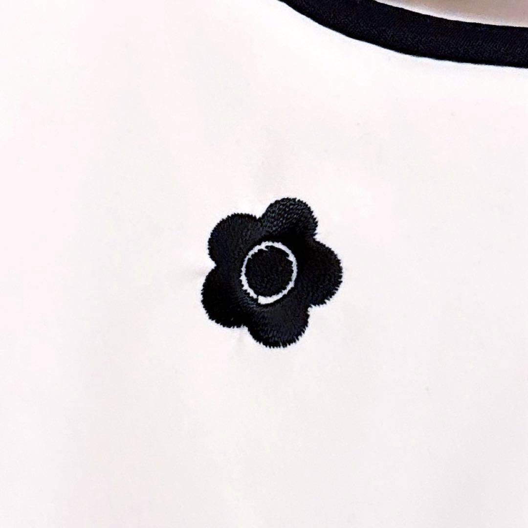  マリークワント×リリーブラウン コラボ ホルターネック 水着 白×黒 ワンピース水着 水着 ラッシュガード