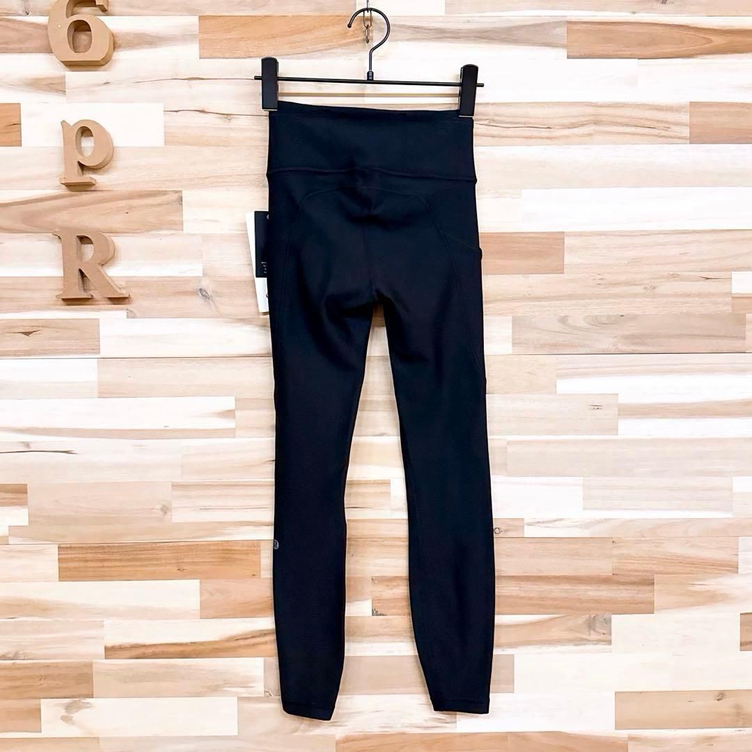 未使用【ルルレモン】裏起毛 ランニング タイツ 撥水 ストレッチ XS黒ブラック 未使用【ルルレモン】裏起毛 ランニング タイツ 撥水 ストレッチ XS黒