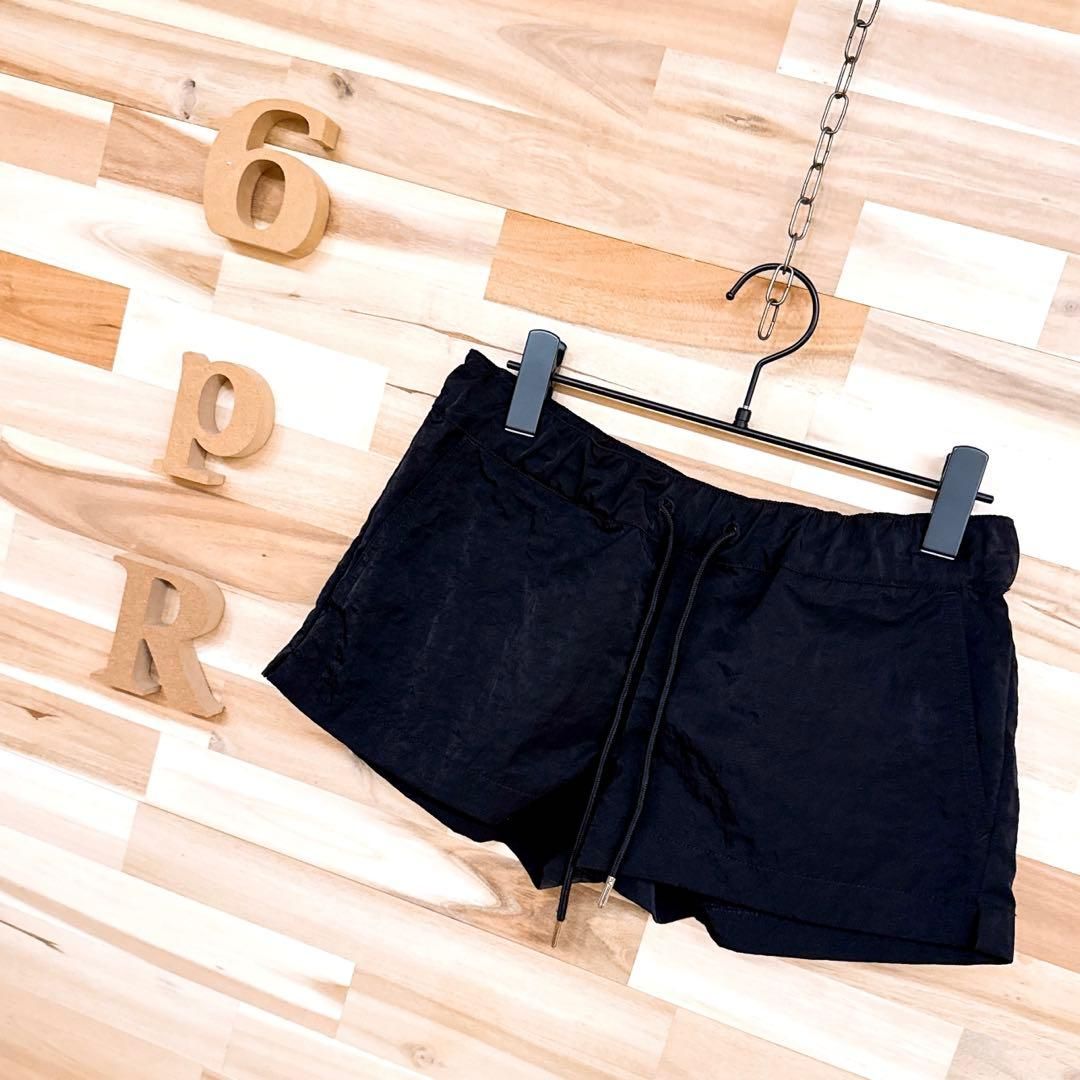 ムータマリン ライト ナイロン ショートパンツ スポーツ S黒ブラック×グレー