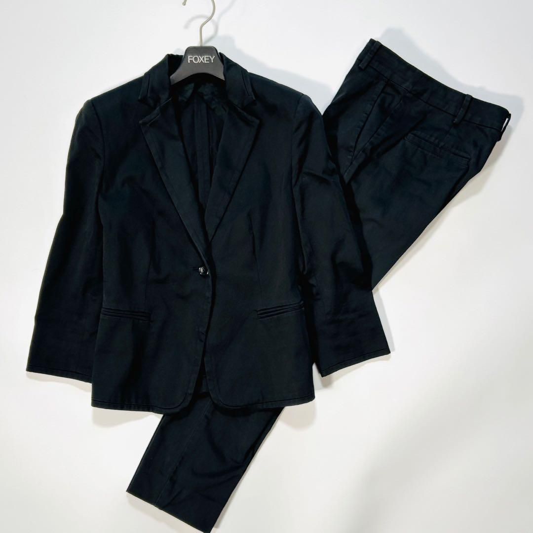 MAX MARA マックスマーラ 白タグ セットアップ パンツスーツ ビジネススーツ 1B ブラック 38 Mサイズ