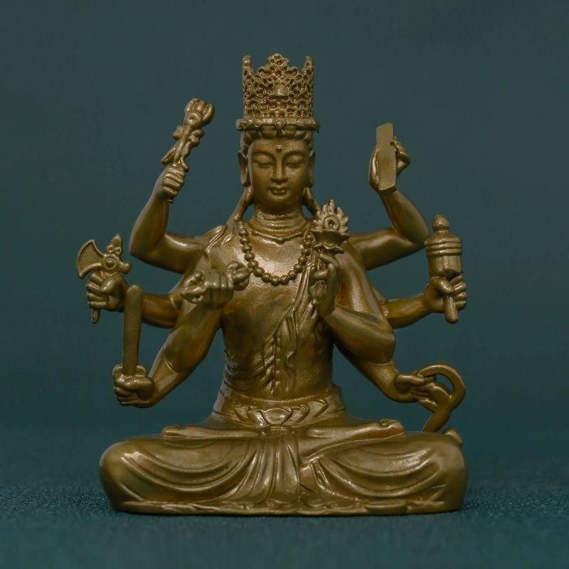 仏教美術 仏像 大随求菩薩 小仏像 銅製 銅器 仏教美術 仏像 大随求菩薩 小仏像 銅製 銅器 - メルカリ