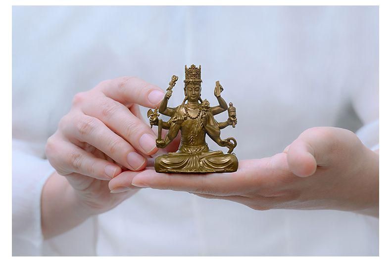 仏教美術 仏像 大随求菩薩 小仏像 銅製 銅器 - メルカリ