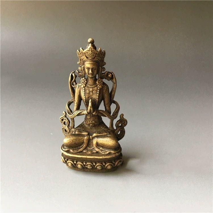 仏教美術 仏像 四臂仏 小仏像 銅製 銅器 - メルカリ