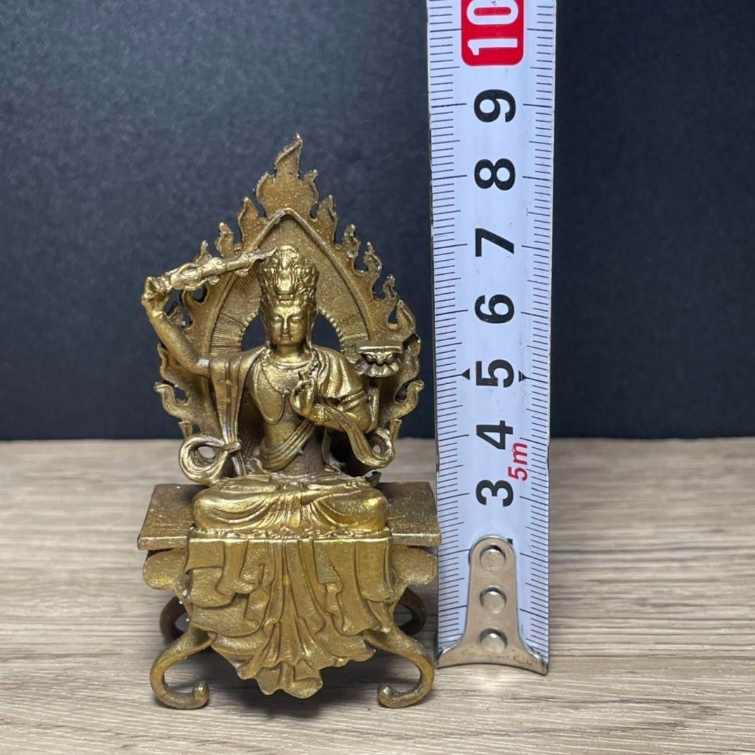 菩薩 観音 銅製 仏像 彫刻 置物 開運 風水 - メルカリ